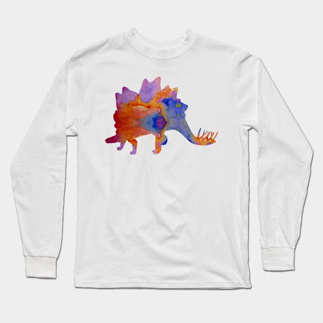 Stegosaurus Long Sleeve T-Shirt by BittenByErmines